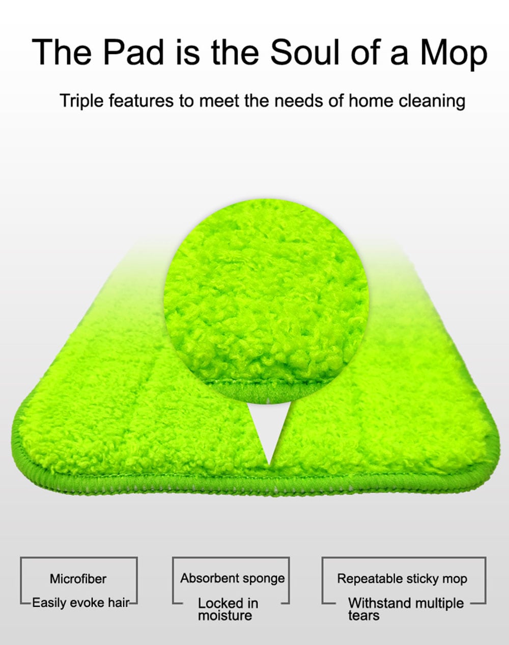 Pooda TB100 Spray Mop- Yellow Green Pooda TB100 Spray Mop- Yellow Green