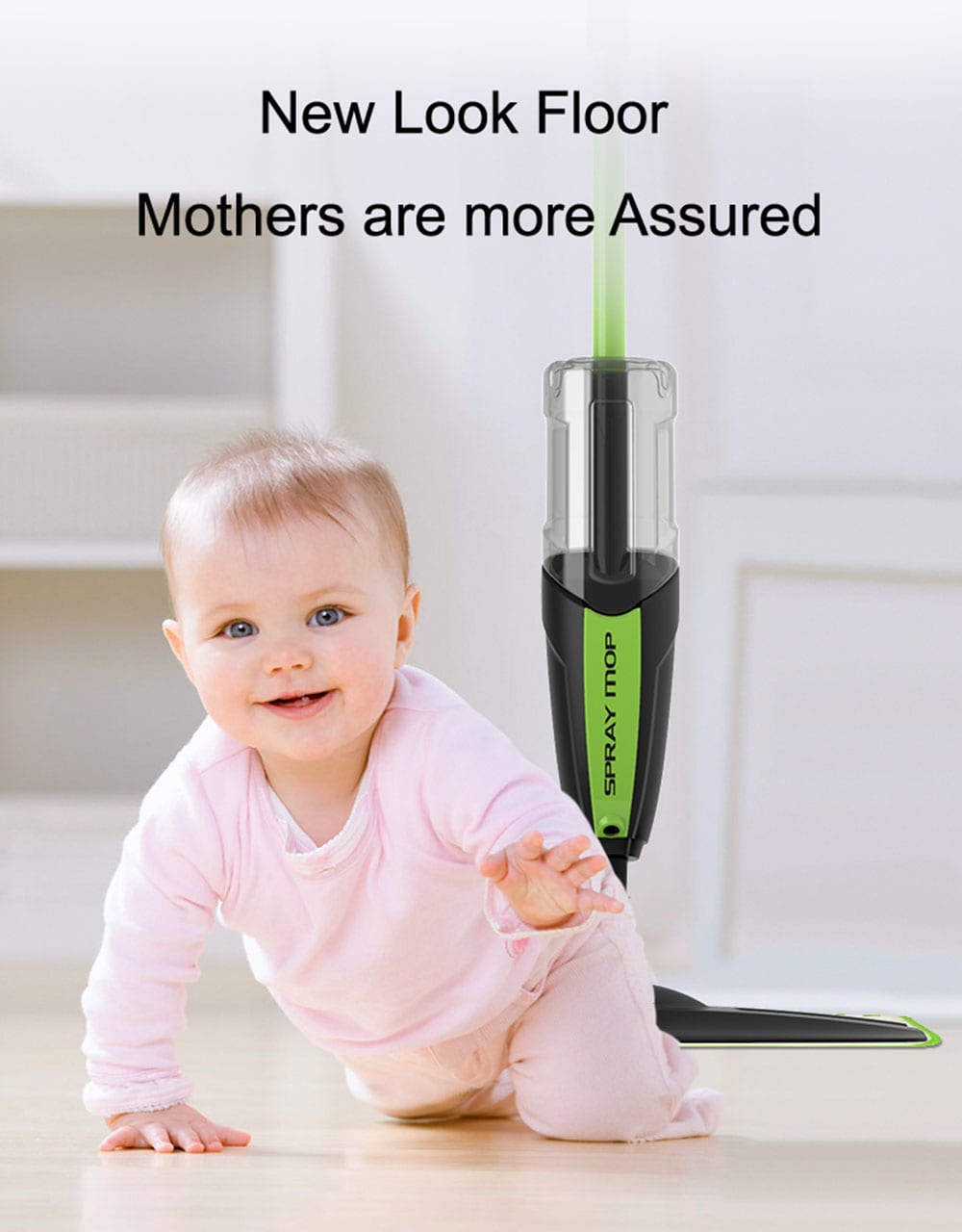 Pooda TB100 Spray Mop- Yellow Green Pooda TB100 Spray Mop- Yellow Green