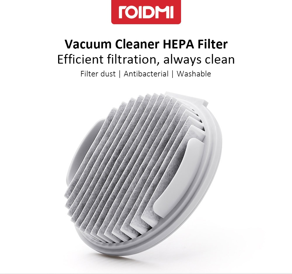 ROIDMI XCQLX01RM Efficient HEPA Filter for Cordless Vacuum Cleaner 2pcs ( Xiaomi Ecosysterm Product )- Gray Cloud ROIDMI XCQLX01RM Efficient HEPA Filter for Cordless Vacuum Cleaner 2pcs ( Xiaomi Ecosysterm Product )- Gray Cloud