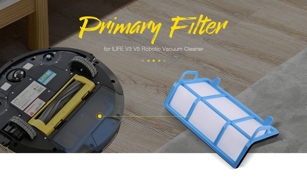 Professional Filter for ILIFE V3 V5 Robot Vacuum Cleaner Accessories- Blue and White Professional Filter for ILIFE V3 V5 Robot Vacuum Cleaner Accessories- Blue and White