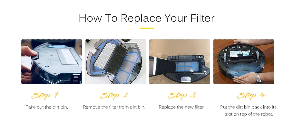 Professional Filter for ILIFE V3 V5 Robot Vacuum Cleaner Accessories- Blue and White Professional Filter for ILIFE V3 V5 Robot Vacuum Cleaner Accessories- Blue and White