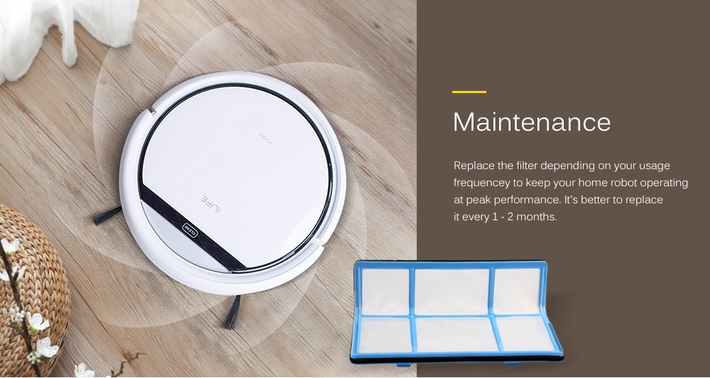 Professional Filter for ILIFE V3 V5 Robot Vacuum Cleaner Accessories- Blue and White Professional Filter for ILIFE V3 V5 Robot Vacuum Cleaner Accessories- Blue and White