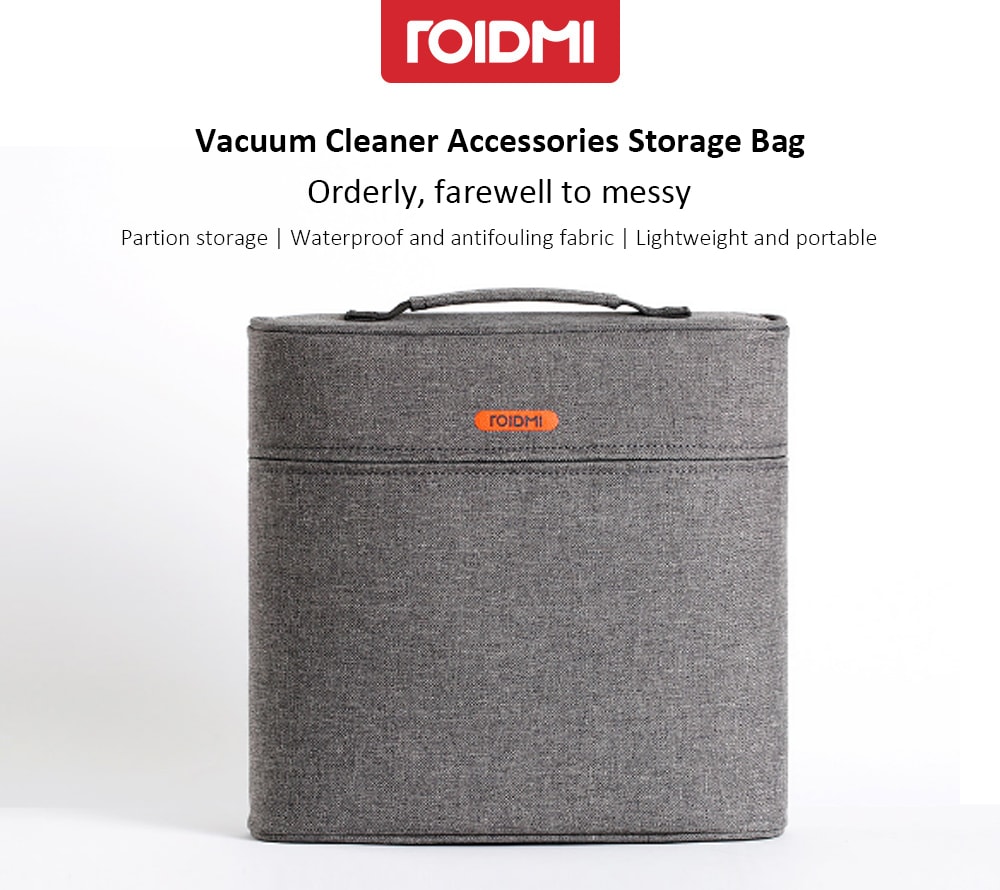 ROIDMI XCQFJB01RM Accessories Storage Bag for Cordless Vacuum Cleaner ( Xiaomi Ecosysterm Product )- Dark Gray ROIDMI XCQFJB01RM Accessories Storage Bag for Cordless Vacuum Cleaner ( Xiaomi Ecosysterm Product )- Dark Gray