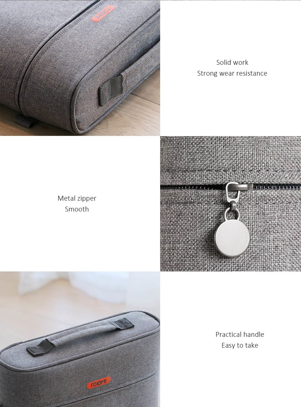 ROIDMI XCQFJB01RM Accessories Storage Bag for Cordless Vacuum Cleaner ( Xiaomi Ecosysterm Product )- Dark Gray ROIDMI XCQFJB01RM Accessories Storage Bag for Cordless Vacuum Cleaner ( Xiaomi Ecosysterm Product )- Dark Gray