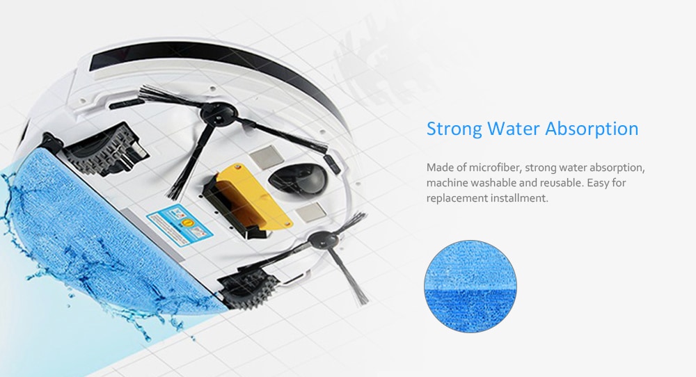 Original Practical Robotic Cleaner Mop for ILIFE V3 V5 CW310 Cleaning Machine Accessories- Azure Original Practical Robotic Cleaner Mop for ILIFE V3 V5 CW310 Cleaning Machine Accessories- Azure