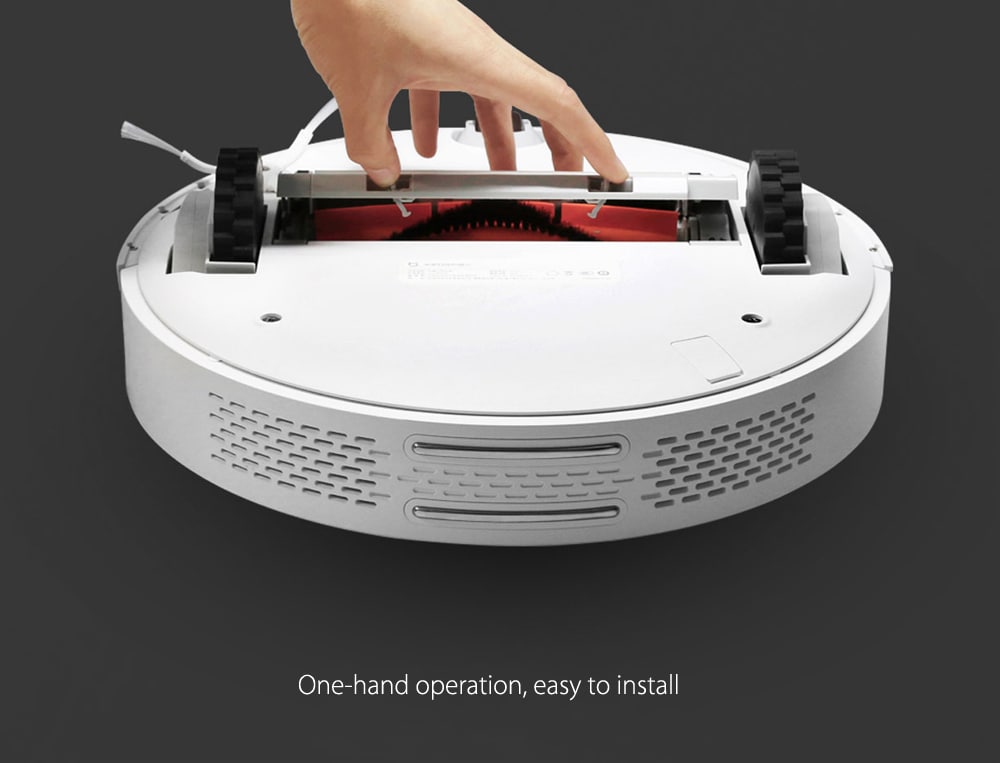 Robotic Vacuum Cleaner Rolling Brush Cover for Xiaomi Sweeper Accessories- Gray Robotic Vacuum Cleaner Rolling Brush Cover for Xiaomi Sweeper Accessories- Gray