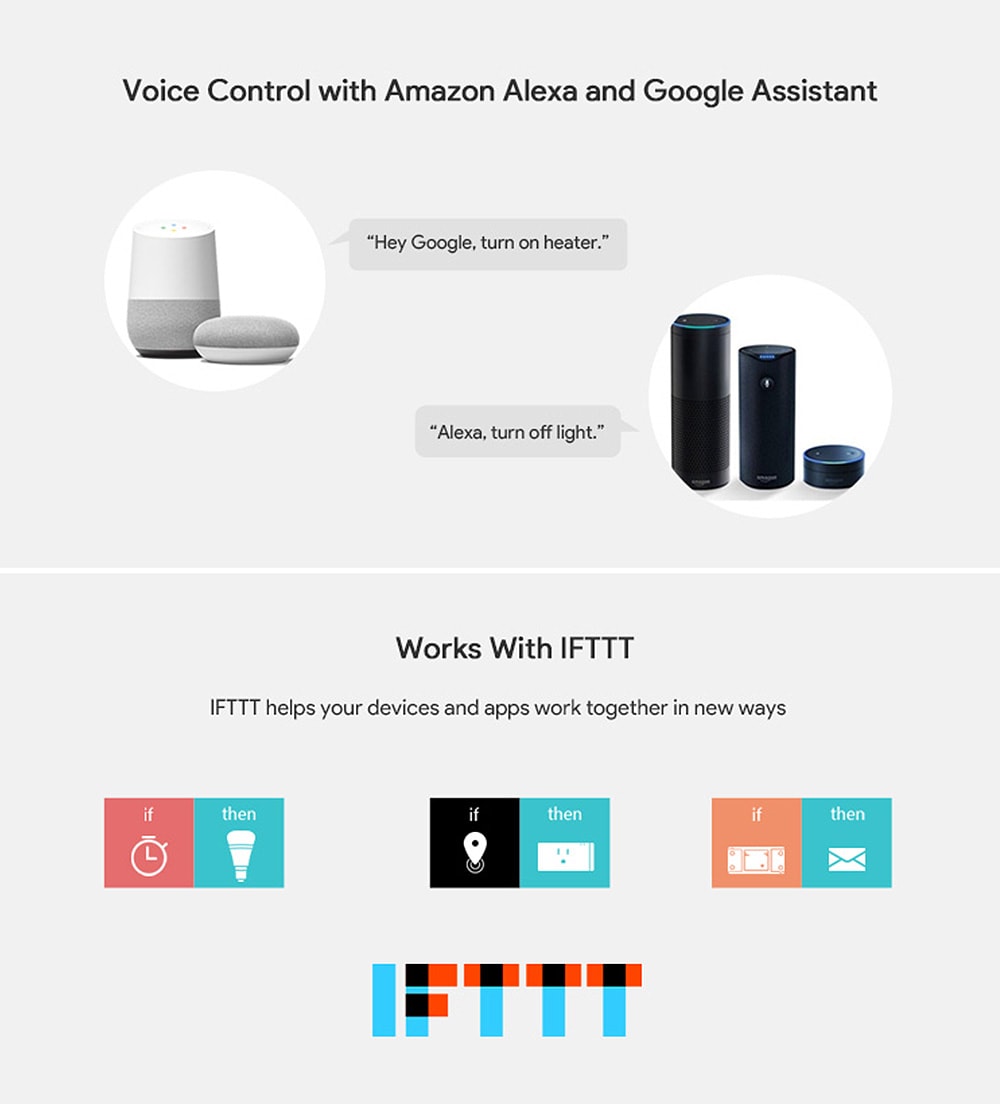 SONOFF T1 US WiFi RF / APP / Touch Control Wall Light Switch 1 Gang Panel Home with Alexa- White SONOFF T1 US WiFi RF / APP / Touch Control Wall Light Switch 1 Gang Panel Home with Alexa- White