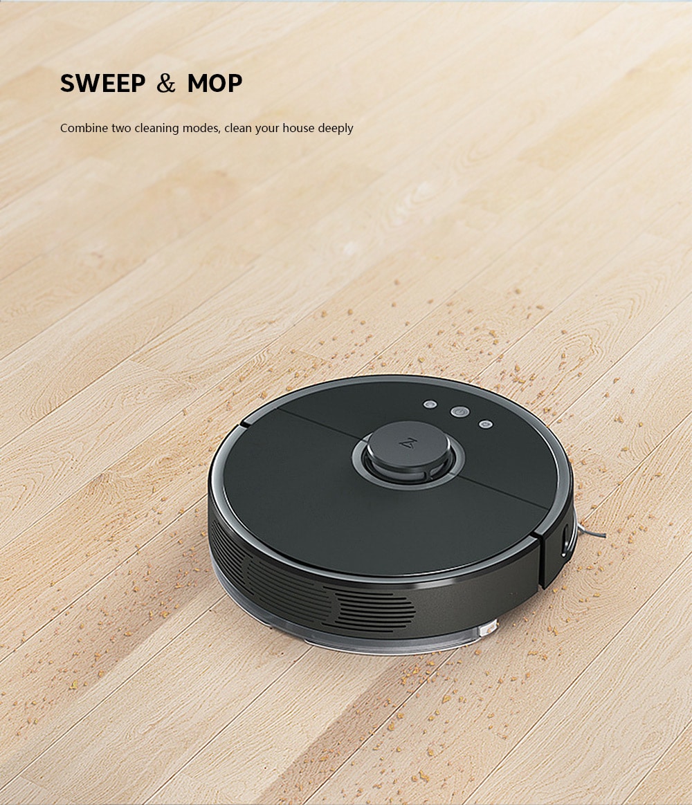 Roborock S55 Smart Vacuum Cleaner Intelligent Sensor System Path Planning- Black EU Plug Roborock S55 Smart Vacuum Cleaner Intelligent Sensor System Path Planning- Black EU Plug