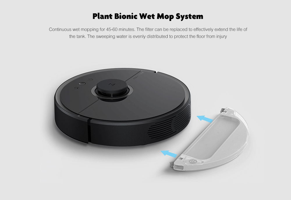Roborock S55 Smart Robotic Vacuum Cleaner Intelligent Household Sweeper- Black Roborock S55 Smart Robotic Vacuum Cleaner Intelligent Household Sweeper- Black