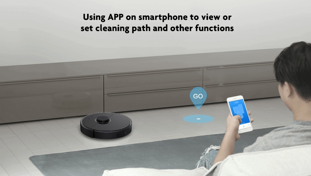 Roborock S55 Smart Robotic Vacuum Cleaner Intelligent Household Sweeper- Black Roborock S55 Smart Robotic Vacuum Cleaner Intelligent Household Sweeper- Black