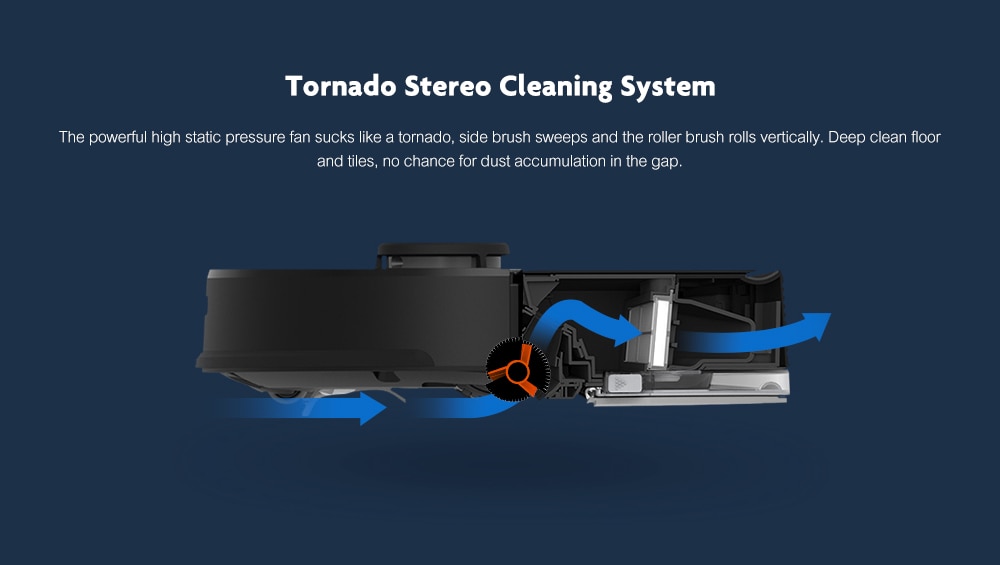 Roborock S55 Smart Robotic Vacuum Cleaner Intelligent Household Sweeper- Black Roborock S55 Smart Robotic Vacuum Cleaner Intelligent Household Sweeper- Black