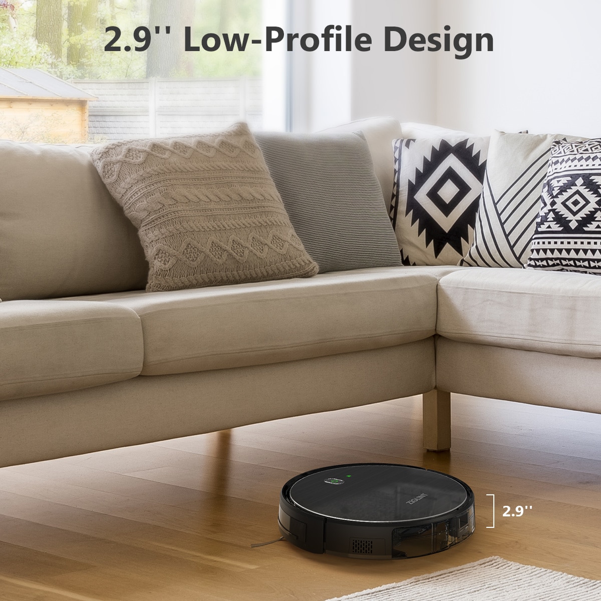 Ziglint D5 Gyroscope Navigation Robot Vacuum Cleaner- Dark Gray US Ziglint D5 Gyroscope Navigation Robot Vacuum Cleaner- Dark Gray US