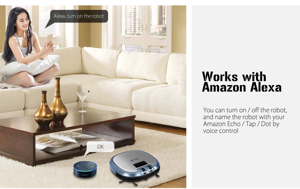 XShuai HXS - C3 Robotic Vacuum Cleaner Automatic Remote Control Cleaning Robot with Camera for Pet Dog Cat Hair- Blue EU Plug XShuai HXS - C3 Robotic Vacuum Cleaner Automatic Remote Control Cleaning Robot with Camera for Pet Dog Cat Hair- Blue EU Plug