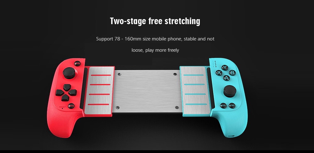 STK - 7007 Wireless Bluetooth Controller Extendable Gamepad- Red and blue STK - 7007 Wireless Bluetooth Controller Extendable Gamepad- Red and blue