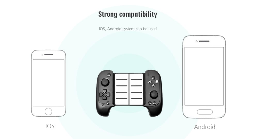 STK - 7007 Wireless Bluetooth Controller Extendable Gamepad- Red and blue STK - 7007 Wireless Bluetooth Controller Extendable Gamepad- Red and blue
