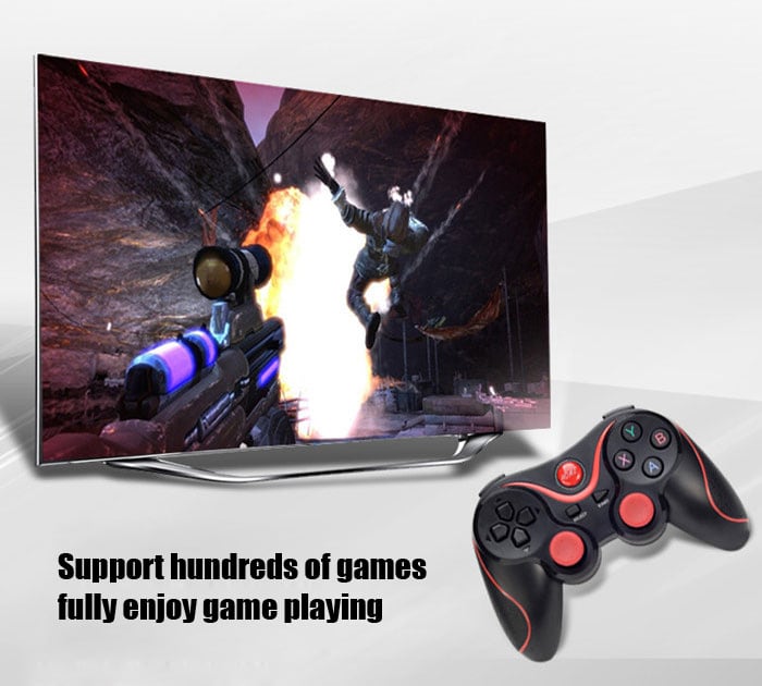 T3 Wireless Bluetooth 3.0 Gamepad Gaming Controller for Android System- Black T3 Wireless Bluetooth 3.0 Gamepad Gaming Controller for Android System- Black