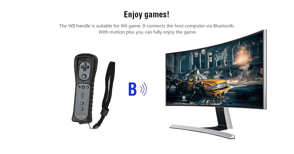 Hot Selling Remote Controller Built in Motion Plus Nunchuck for Nintendo Wii Game- Black Hot Selling Remote Controller Built in Motion Plus Nunchuck for Nintendo Wii Game- Black