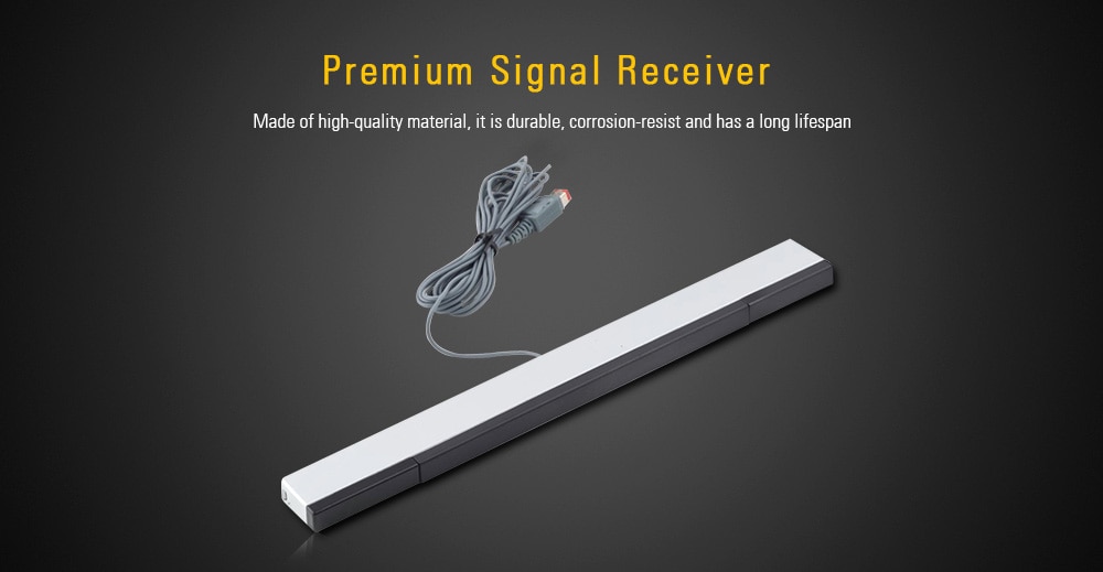 Replacement Wired Infrared Ray Sensor Bar Signal Receiver for Nintendo Wii Remote- Silver Replacement Wired Infrared Ray Sensor Bar Signal Receiver for Nintendo Wii Remote- Silver