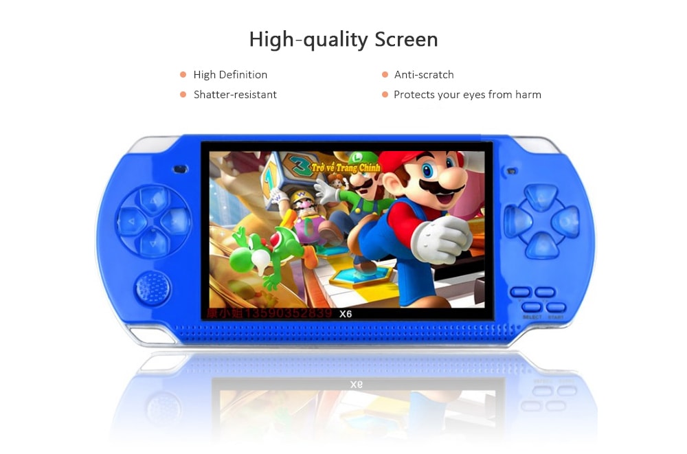 Portable PSP High Definition Handheld Game Machine 4.3 inch - Blue Portable PSP High Definition Handheld Game Machine 4.3 inch - Blue