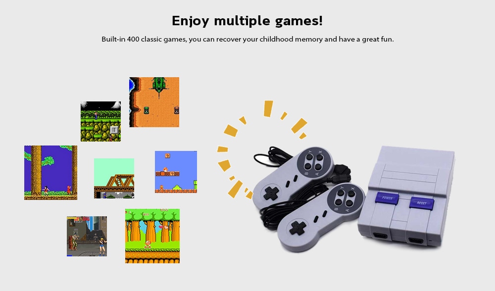 Super NES Classic Edition Console SNES Mini SFC Retro Built-in 400 Games- White Super NES Classic Edition Console SNES Mini SFC Retro Built-in 400 Games- White