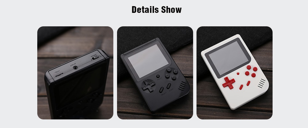 POWKIDDY Q7 Built-in 300 Games 8-bit NES Handheld Game Console- Black POWKIDDY Q7 Built-in 300 Games 8-bit NES Handheld Game Console- Black