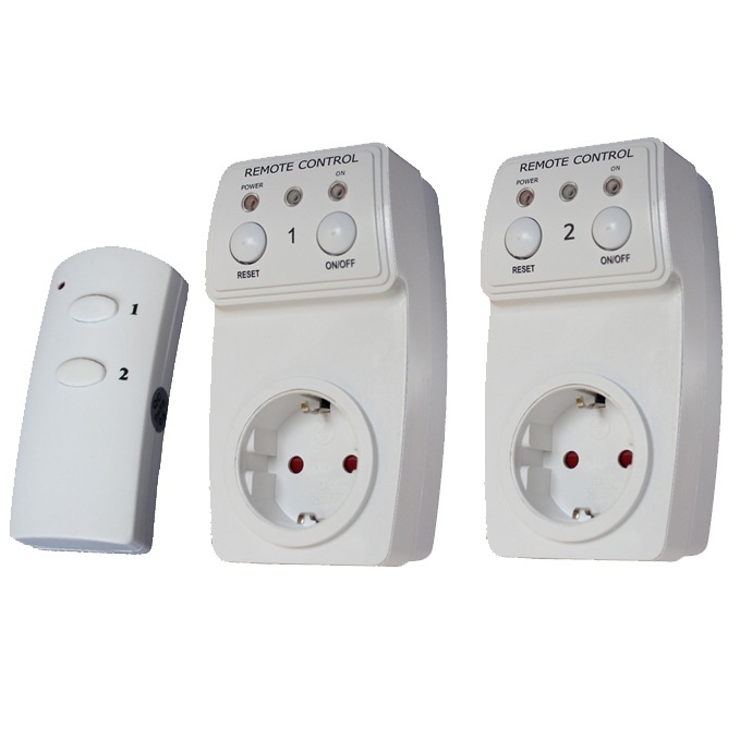 TS - 831 - 2 EU Plug Energy Saving Electronic Remote Wireless Controller Socket Set Power Outlet Switch ( 2Pcs )- White TS - 831 - 2 EU Plug Energy Saving Electronic Remote Wireless Controller Socket Set Power Outlet Switch ( 2Pcs )- White