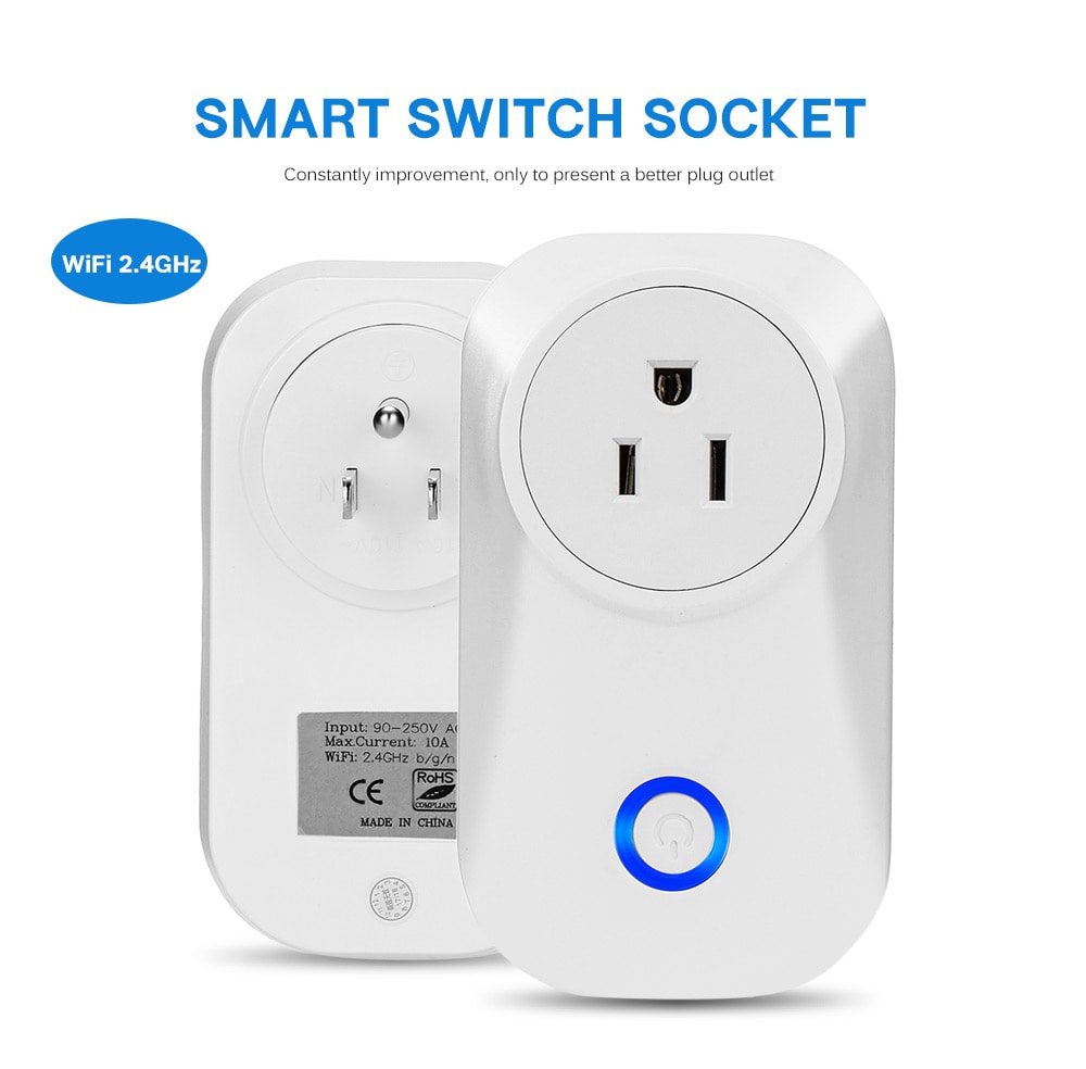 PS - 16 Timing Smart Switch Socket Wireless US WiFi Phone Remote Repeater AC Plug Outlet- White PS - 16 Timing Smart Switch Socket Wireless US WiFi Phone Remote Repeater AC Plug Outlet- White