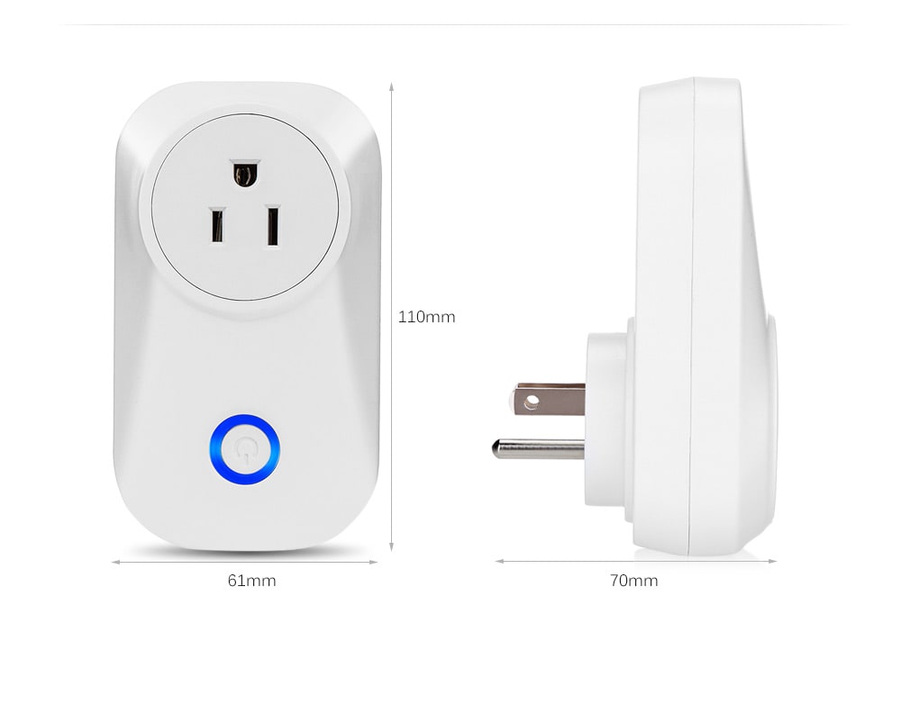 PS - 16 Timing Smart Switch Socket Wireless US WiFi Phone Remote Repeater AC Plug Outlet- White PS - 16 Timing Smart Switch Socket Wireless US WiFi Phone Remote Repeater AC Plug Outlet- White