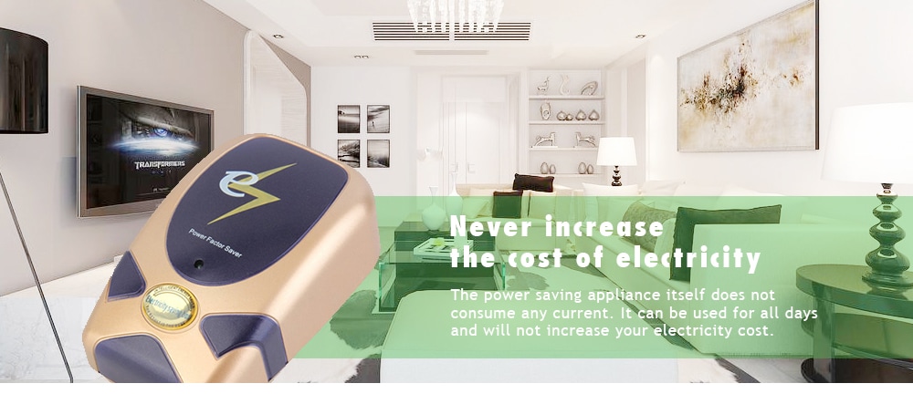 SD - 004 Stylish Home Use Power Factor Saver 90 - 240V- Champagne EU Plug SD - 004 Stylish Home Use Power Factor Saver 90 - 240V- Champagne EU Plug