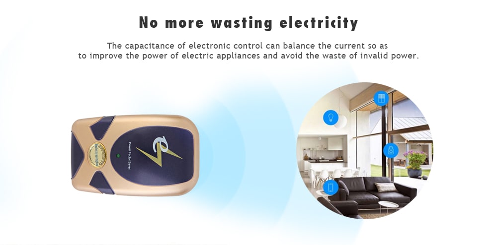 SD - 004 Stylish Home Use Power Factor Saver 90 - 240V- Champagne EU Plug SD - 004 Stylish Home Use Power Factor Saver 90 - 240V- Champagne EU Plug