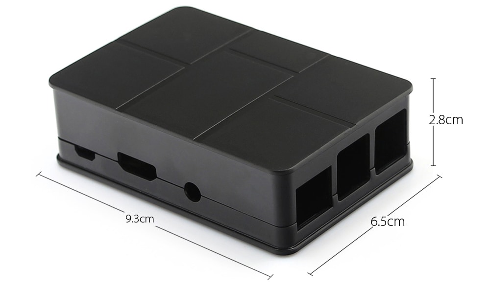 ABS Enclosure Case for Raspberry Pi 3 Model B with Heat Sink / Screwdriver- Black ABS Enclosure Case for Raspberry Pi 3 Model B with Heat Sink / Screwdriver- Black