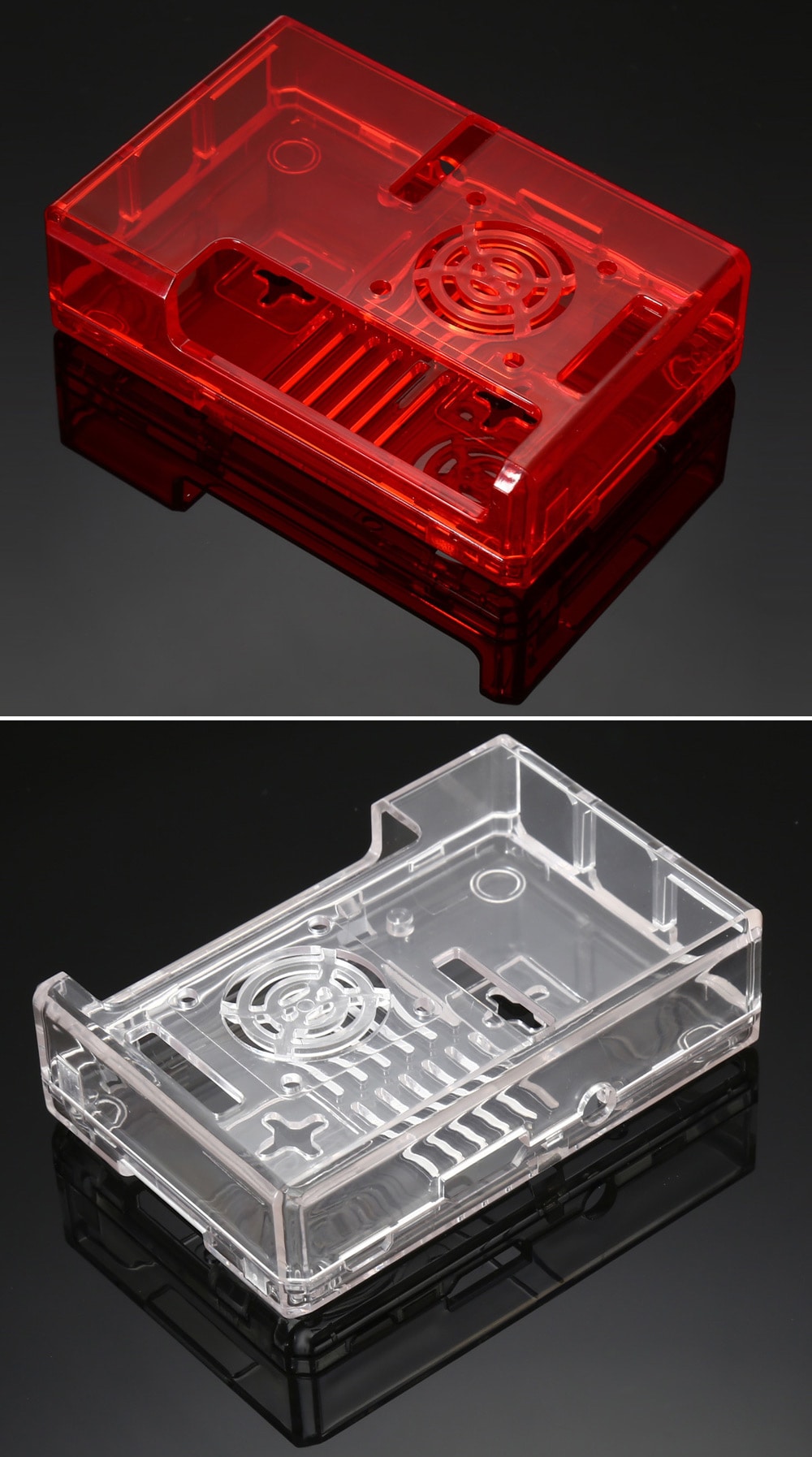 ABS Enclosure Case for Raspberry Pi 3B / 2B / B+- Black ABS Enclosure Case for Raspberry Pi 3B / 2B / B+- Black