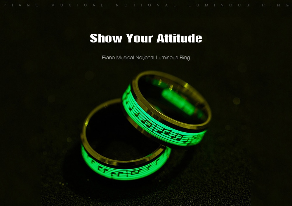 Piano Staff Luminous Luminous Ring- Gold US 7 Piano Staff Luminous Luminous Ring- Gold US 7