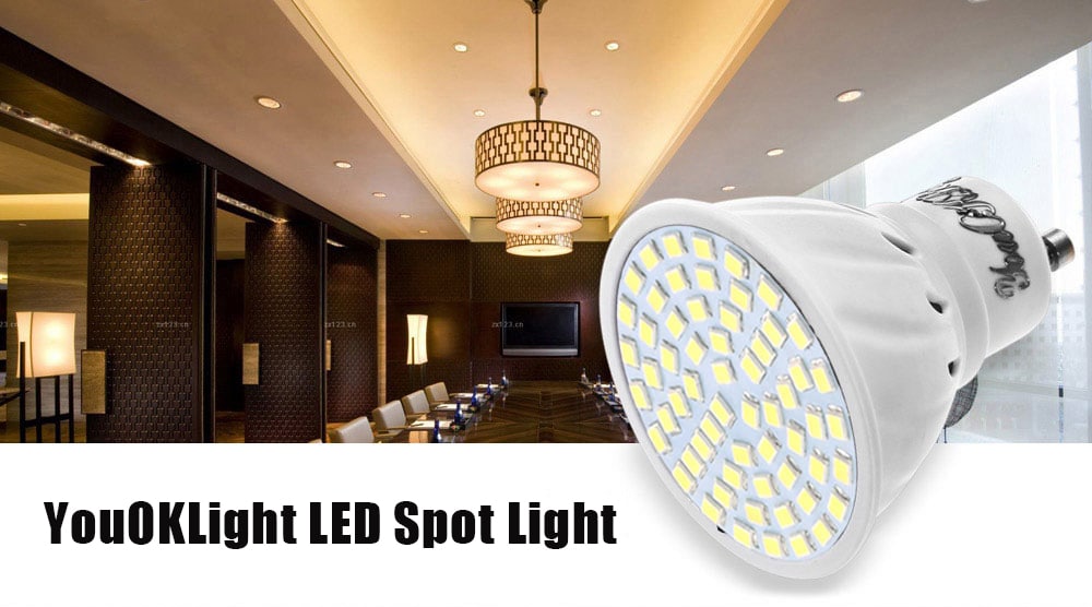 YouOKLight GU10 350LM LED 60 x SMD2835 Spot Bulb- Cold White 1Pc YouOKLight GU10 350LM LED 60 x SMD2835 Spot Bulb- Cold White 1Pc