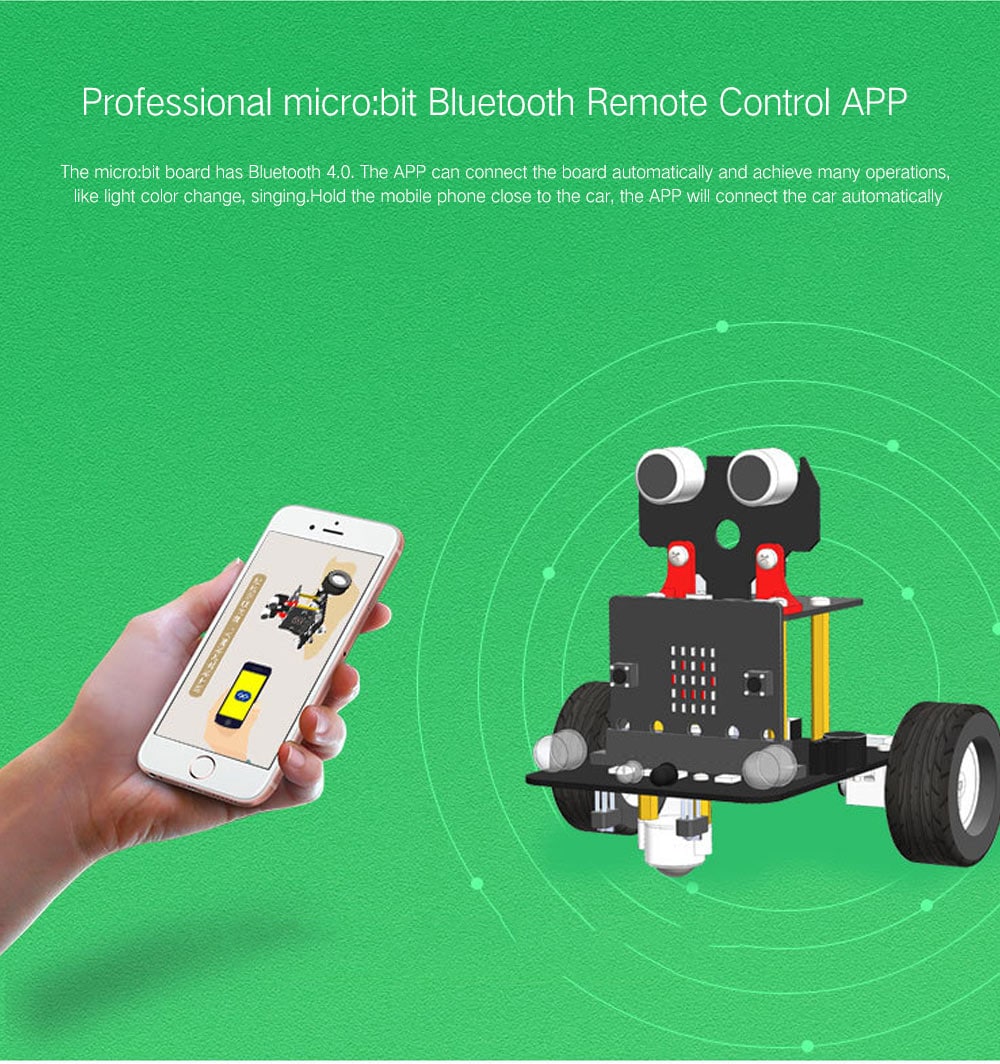 Yahboom Smart Robot Car Kit for Kids BBC Programmable DIY Toys Scientific STEM Education- Black Yahboom Smart Robot Car Kit for Kids BBC Programmable DIY Toys Scientific STEM Education- Black