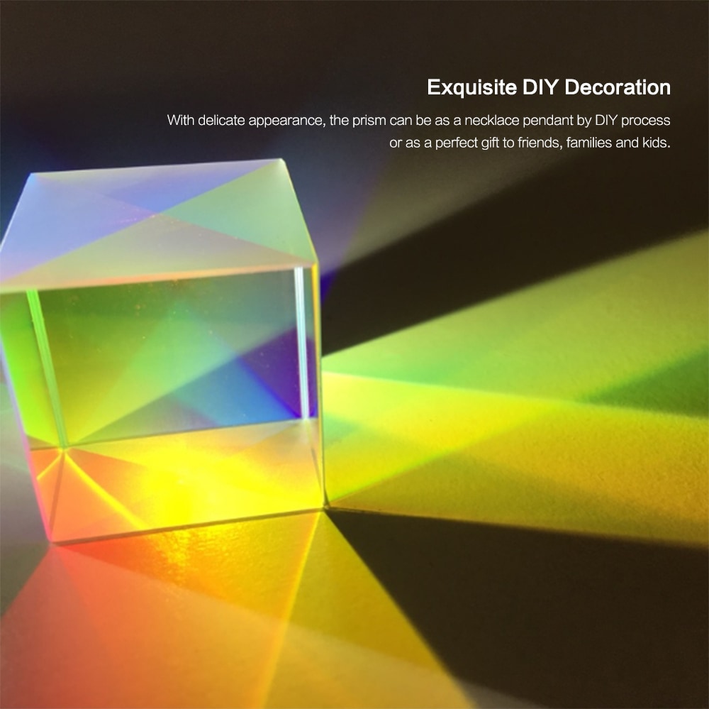 Optical Cube Prism Beam Combination Toy 18mm x 18mm 1pc- Transparent Optical Cube Prism Beam Combination Toy 18mm x 18mm 1pc- Transparent