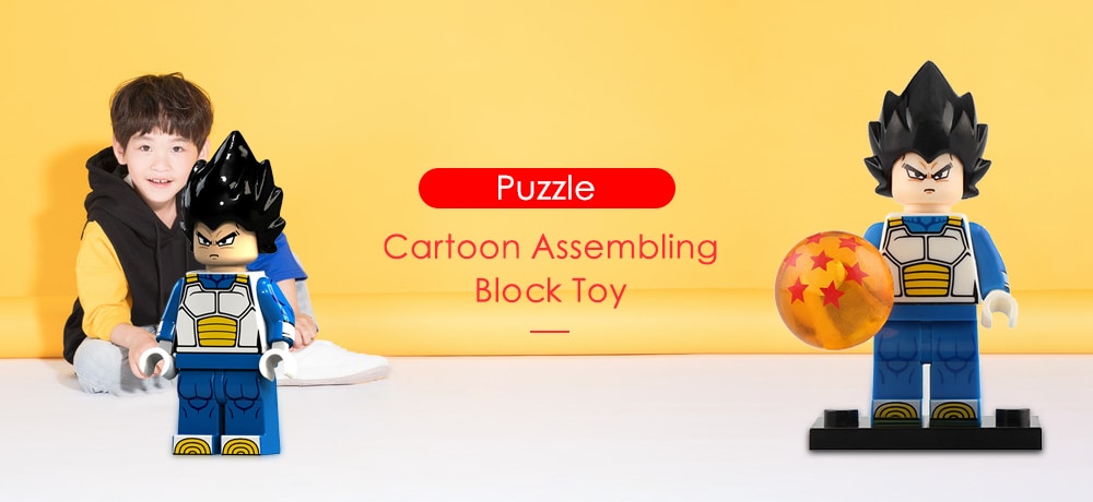 Puzzle Cartoon Man Assembling Block- Sky Blue Puzzle Cartoon Man Assembling Block- Sky Blue
