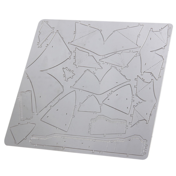 Sydney Opera House Laser Cutting Model 3D Jigsaw Metallic DIY Toy- Silver Sydney Opera House Laser Cutting Model 3D Jigsaw Metallic DIY Toy- Silver