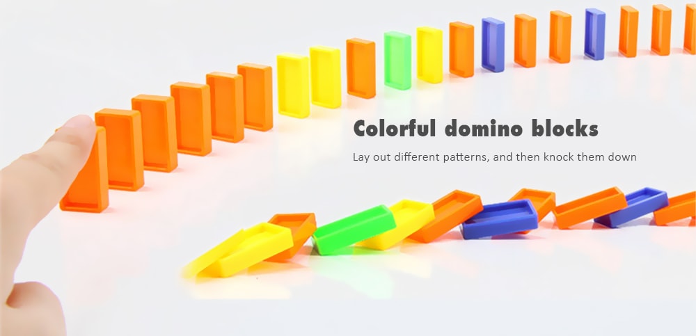 Dominoes Block Train Toy- Multi Dominoes Block Train Toy- Multi