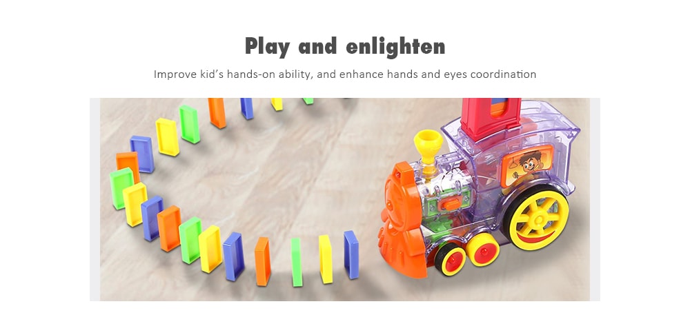 Dominoes Block Train Toy- Multi Dominoes Block Train Toy- Multi