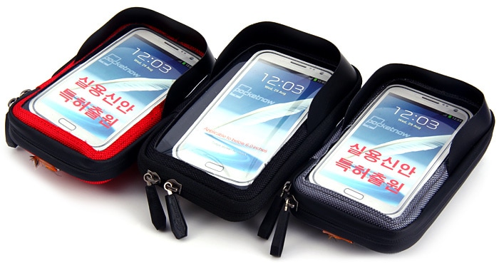 Sun-shaded Water Resistant Bicycle Handlebar Mounted Touch Screen Bag for 5.5 Inches Phones Like iPhone HUAWEI SAMSUNG- Black Sun-shaded Water Resistant Bicycle Handlebar Mounted Touch Screen Bag for 5.5 Inches Phones Like iPhone HUAWEI SAMSUNG- Black