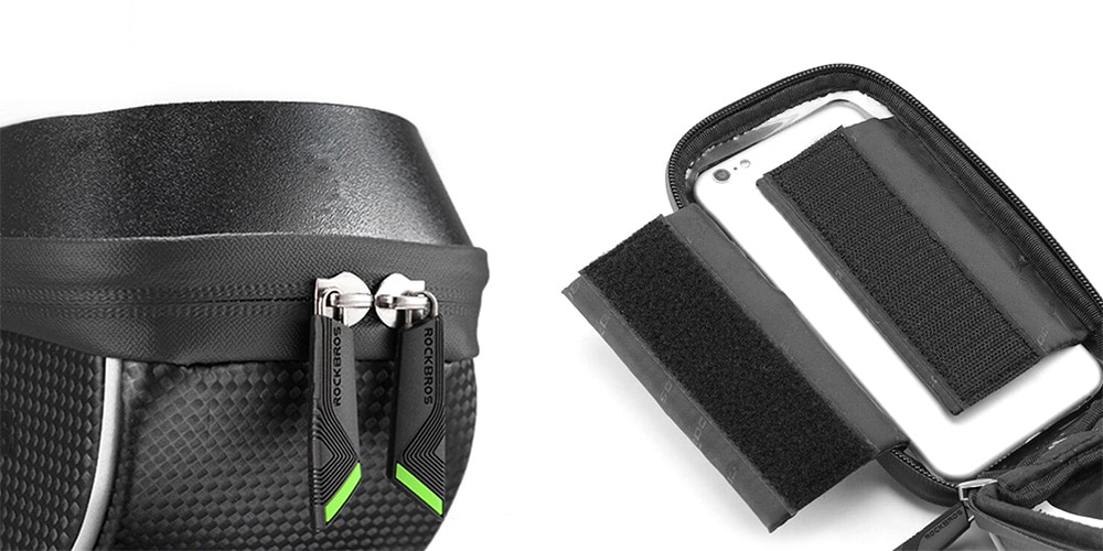 ROCKBROS Bicycle Waterproof Touch Screen Mobile Phone Bag- Black ROCKBROS Bicycle Waterproof Touch Screen Mobile Phone Bag- Black