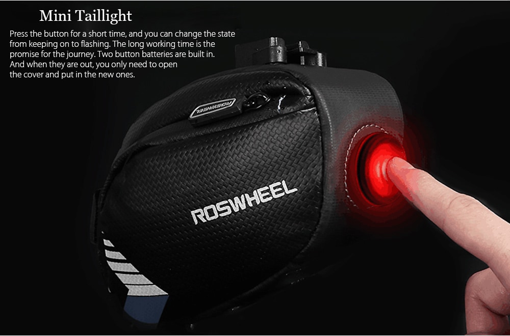 ROSWHEEL Fashionable Bicycle Bag- Black and Green ROSWHEEL Fashionable Bicycle Bag- Black and Green