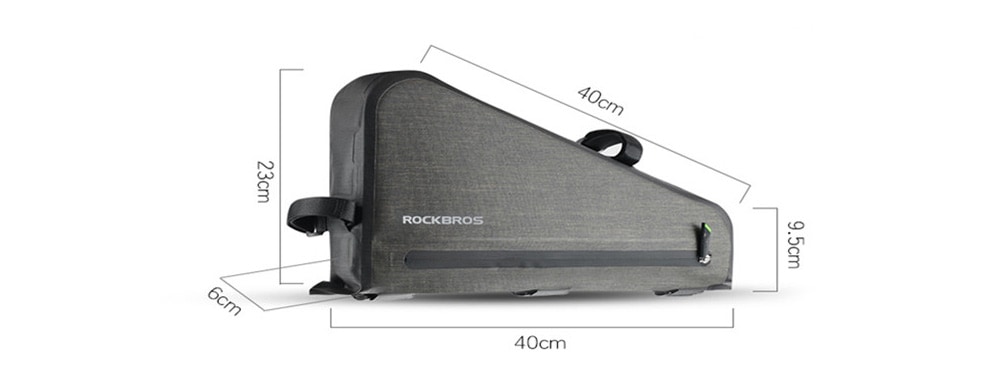 ROCKBROS Bike Triangle Bag Bicycle Beam Pack Waterproof Saddle Package- Granite 8L ROCKBROS Bike Triangle Bag Bicycle Beam Pack Waterproof Saddle Package- Granite 8L
