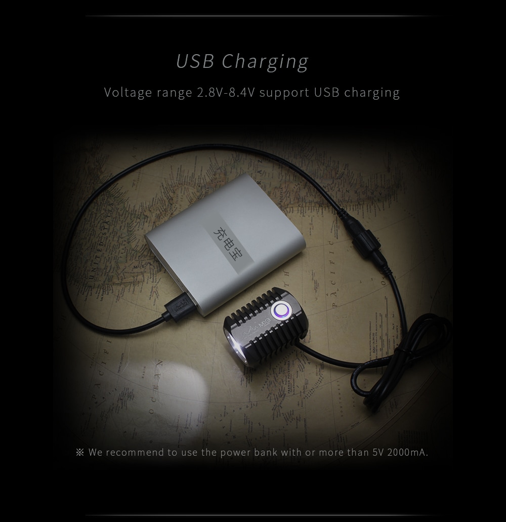 ON THE ROAD MX3-BL (With Line Switch) USB LED Bike Lamp With Battery Pack- Black US Plug + External Battery ON THE ROAD MX3-BL (With Line Switch) USB LED Bike Lamp With Battery Pack- Black US Plug + External Battery