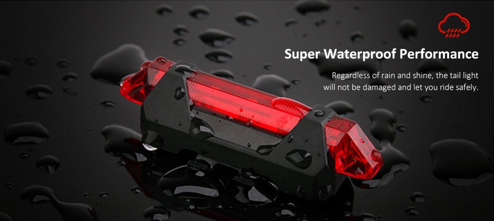 USB Rechargeable LED Tail Light Waterproof Bright Caution Lamp- Fire Engine Red USB Rechargeable LED Tail Light Waterproof Bright Caution Lamp- Fire Engine Red