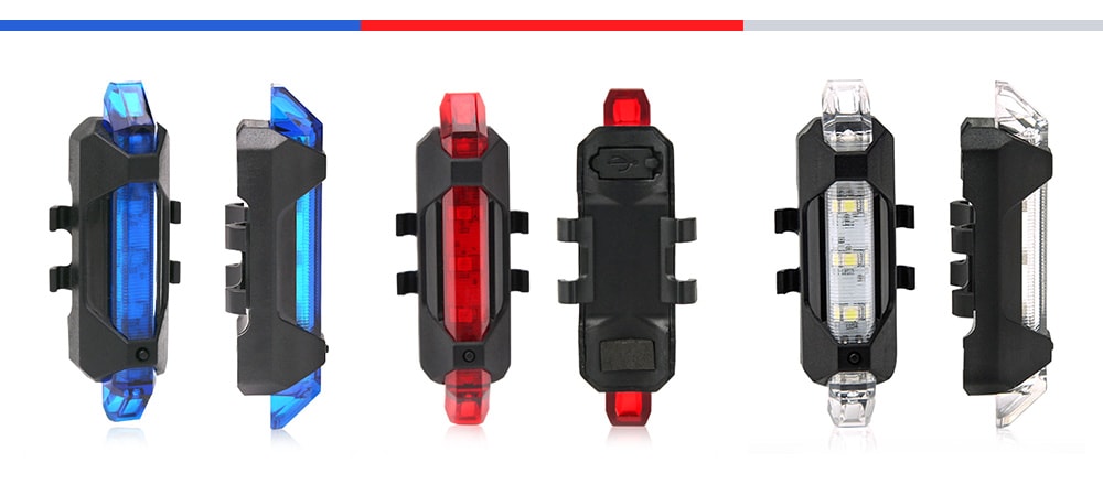 USB Rechargeable LED Tail Light Waterproof Bright Caution Lamp- Fire Engine Red USB Rechargeable LED Tail Light Waterproof Bright Caution Lamp- Fire Engine Red