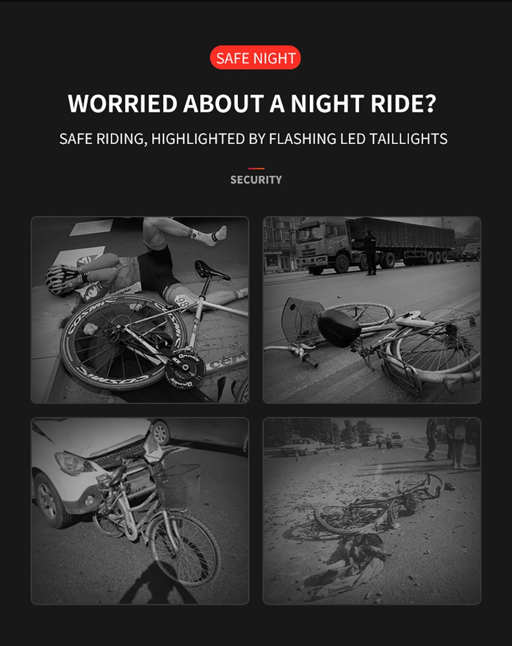 Utorch USB Charging Mountain Bike Night Riding Creative Taillight- White Heart Utorch USB Charging Mountain Bike Night Riding Creative Taillight- White Heart