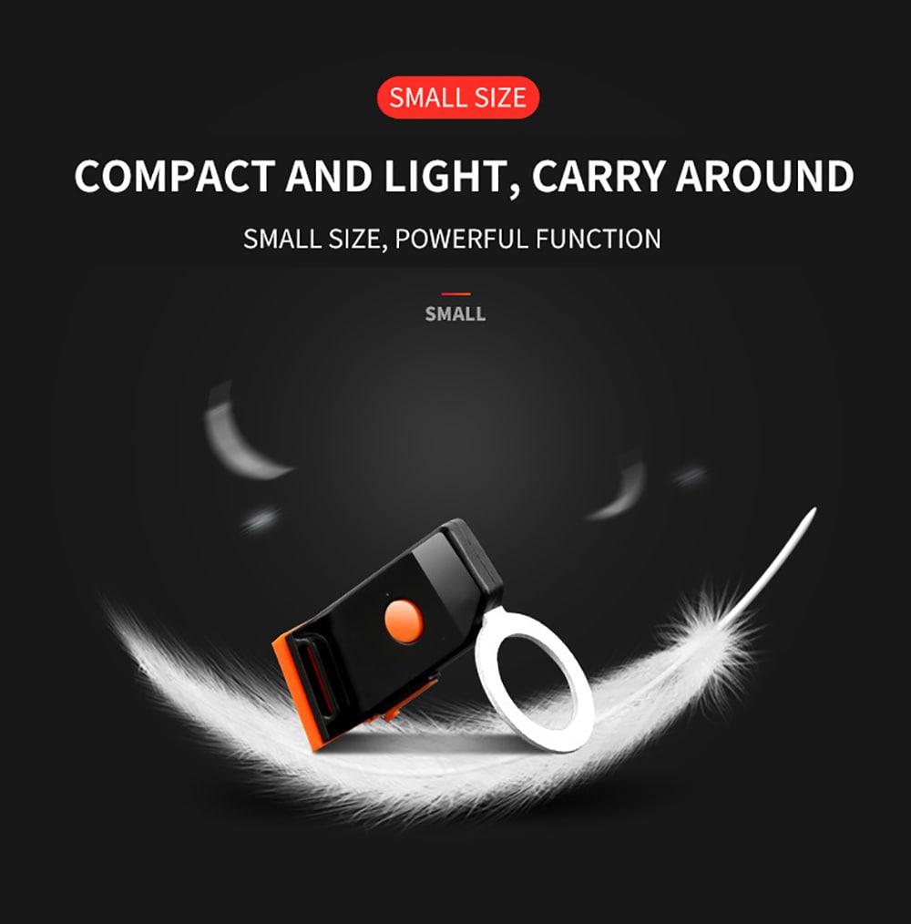 Utorch USB Charging Mountain Bike Night Riding Creative Taillight- White Heart Utorch USB Charging Mountain Bike Night Riding Creative Taillight- White Heart