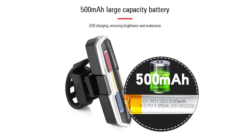 Utorch DT - 7505 Multifunctional Outdoor USB Charging Waterproof Bike Warning Light- Black Utorch DT - 7505 Multifunctional Outdoor USB Charging Waterproof Bike Warning Light- Black
